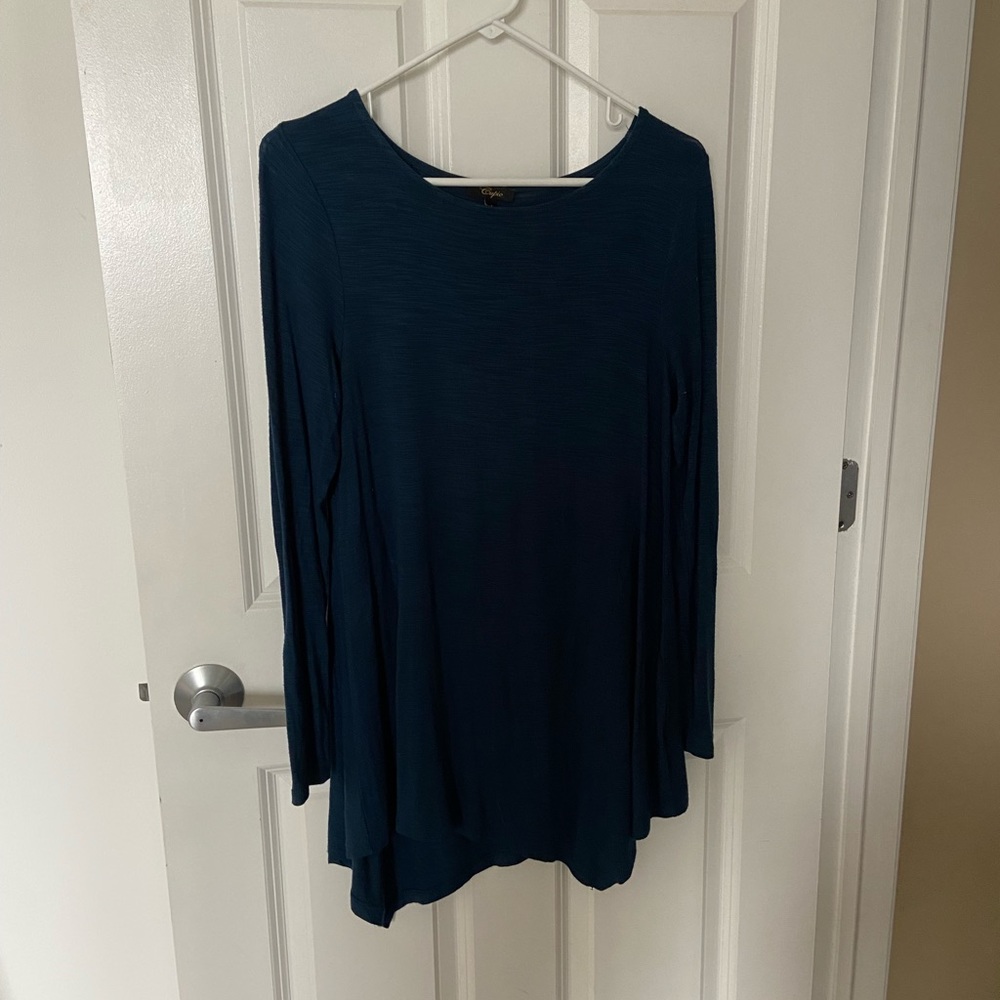 Teal blue tunic